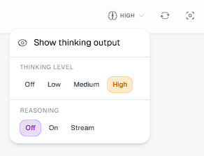 Chat Controls Dropdown